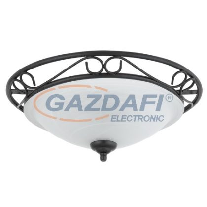   RÁBALUX 3722 Athen mennyezeti lámpa D37 E27 2x60W matt fekete 230V