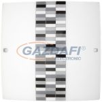   RÁBALUX 3933 Domino mennyezeti lámpa 400x400mm E27 2x60Wfekete/fehér/szürke 230V
