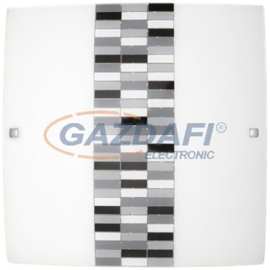 RÁBALUX 3933 Domino mennyezeti lámpa 400x400mm E27 2x60Wfekete/fehér/szürke 230V