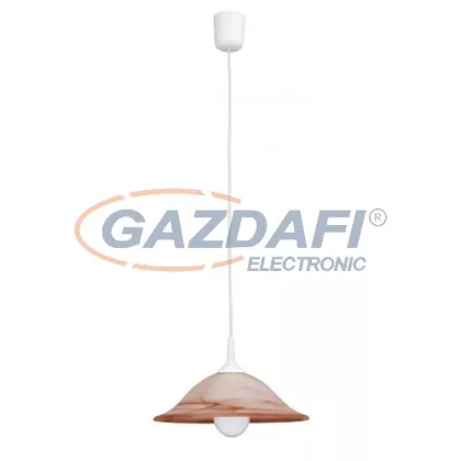   RÁBALUX 3955 Alabastro függeszték fix D30 E27 60W tabaco 230V