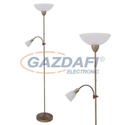   RÁBALUX 4019 Pearl classic állólámpa E27 60W+E14 40W bronz 230V