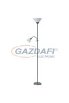 RÁBALUX 4028 Action állólámpa E27 100W+E14 25W ezüst-áttetsző 230V A++ -> E
