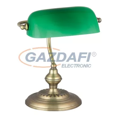 RÁBALUX 4038 Bank asztali lámpa, E27 60W, bronz 230V