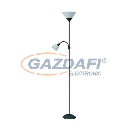   RÁBALUX 4062 Action állólámpa E27 100W+E14 25W fekete-fehér 230V A++ -> E