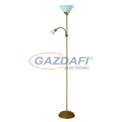   RÁBALUX 4065 Action állólámpa E27 100W+E14 25W bronz-fehér 230V A++ -> E