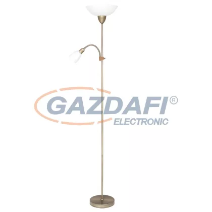   RÁBALUX 4068 Diana állólámpa E27 60W+E14 40W bronz-fehér 230V