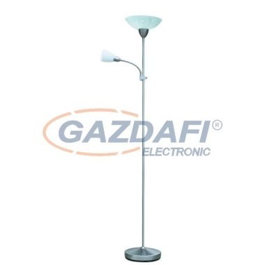 RÁBALUX 4091 Harmony lux állólámpa E27 100W+E14 40W, szatin króm 230V