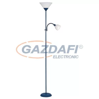 RÁBALUX 4187 Action állólámpa olvasókar, H180cm, fehér/kék 230V 100W+25W A++ -> E