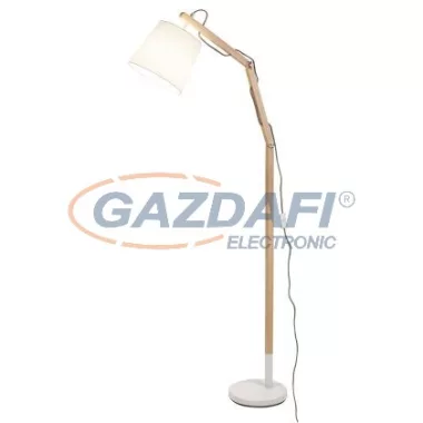 RÁBALUX 4192 Thomas állólámpa E27 max60W fehér+natúr 230V