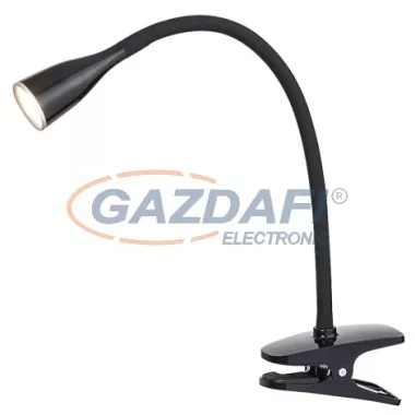 RÁBALUX 4197 Jeff csiptetős asztali lámpa LED 4,5W, fekete 230V 3000K 330lm A+