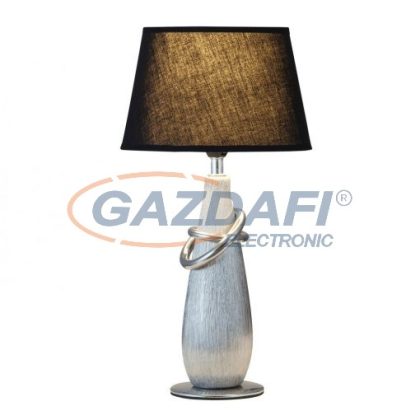   RÁBALUX 4372 Evelyn asztali lámpa E14 max 40W króm/fekete 230V