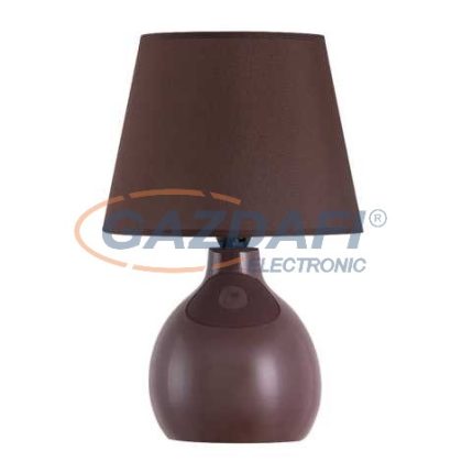   RÁBALUX 4476 Ingrid kerámia asztali lámpa E14 1x40W, barna 230V