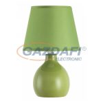   RÁBALUX 4477 Ingrid kerámia asztali lámpa E14 1x40W, zöld 230V