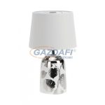   RÁBALUX 4548 Sonal asztali lámpa E14 1X MAX 40W ezüst/fehér 230V