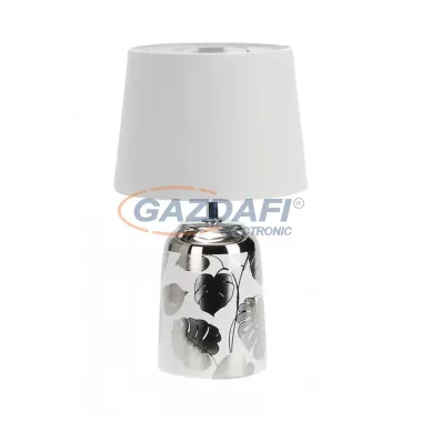 RÁBALUX 4548 Sonal asztali lámpa E14 1X MAX 40W ezüst/fehér 230V