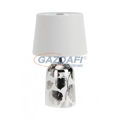   RÁBALUX 4548 Sonal asztali lámpa E14 1X MAX 40W ezüst/fehér 230V