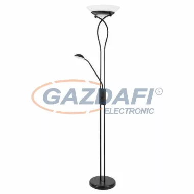 RÁBALUX 4554 Gamma állólámpa, 1*230W, 1*40W, matt fekete 230V