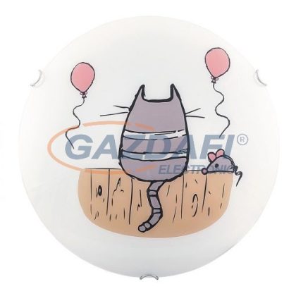   RÁBALUX 4558 Cathy mennyezeti lámpa D40 E27 2x60W macska és egér 230V