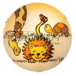   RÁBALUX 4559 Leon mennyezeti lámpa D40 E27 2x60W oroszlán mintás 230V