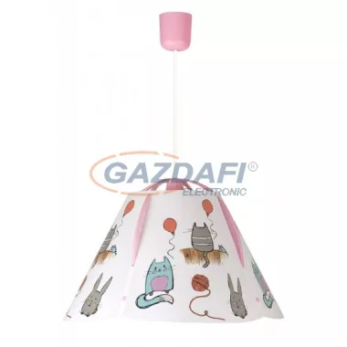 RÁBALUX 4567 Cathy függeszték E27 60W macska és nyúl mintás 230V