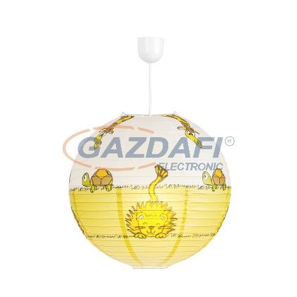 RÁBALUX 4633 Leon papír függeszték D40 oroszlán mintás