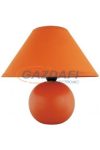 RÁBALUX 4904 Ariel kerámia asztali lámpa E14 40W, narancs 230V A++ -> E