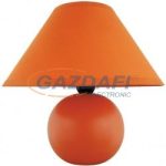   RÁBALUX 4904 Ariel kerámia asztali lámpa E14 40W, narancs 230V A++ -> E