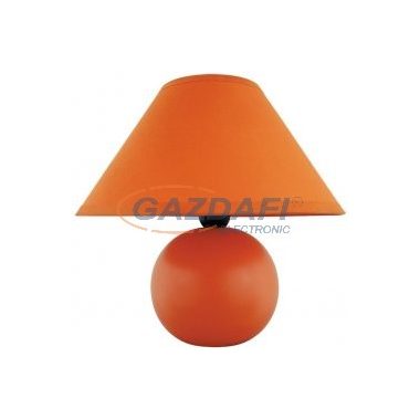 RÁBALUX 4904 Ariel kerámia asztali lámpa E14 40W, narancs 230V A++ -> E