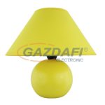   RÁBALUX 4905 Ariel kerámia asztali lámpa E14 40W, sárga 230V A++ -> E
