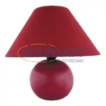   RÁBALUX 4906 Ariel kerámia asztali lámpa E14 40W, bordó 230V A++ -> E