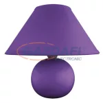   RÁBALUX 4920 Ariel kerámia asztali lámpa E14 40W, lila 230V A++ -> E