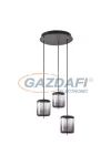 RÁBALUX 5027 Delice, függeszték, LED 18W, fekete/bronz/füst 230V  4000K 1440lm A