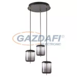   RÁBALUX 5027 Delice, függeszték, LED 18W, fekete/bronz/füst 230V  4000K 1440lm A