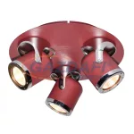   RÁBALUX 5039 April, spot lámpa, GU10 3X MAX 5W, piros 230V A++ -> E