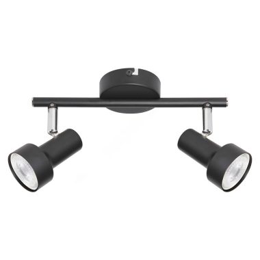 RÁBALUX 5323 Konrad spot lámpa, GU10 2X MAX 50W, fekete 230V A++ -> E