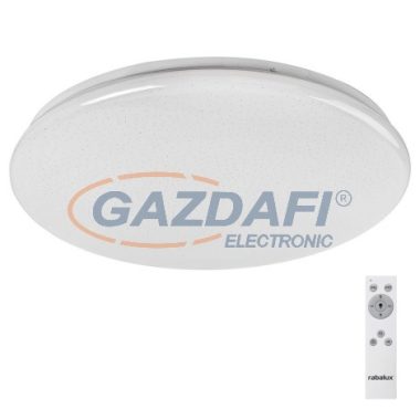 RÁBALUX 5445 Danny, mennyezeti lámpa, LED 36W, fehér, csillogó 230V 3000K 3000lm A+