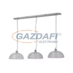   RÁBALUX 5460 Petrina Függeszték E27 3X MAX 40W szatén króm 230V     A++ -> E