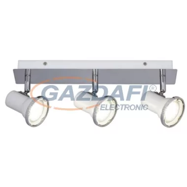 RÁBALUX 5499 Steve spot lámpaLEDGU10 3X4,5Wffsal, fehér/króm IP44 230V 4000K 1290lm A+