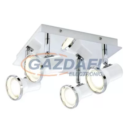   RÁBALUX 5500 Steve spot lámpaLEDGU10 4X4,5Wffsal, fehér/króm IP44 230V 4000K 1720lm A+