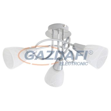 RÁBALUX 5534 Jenna mennyezeti lámpa 3x40W, króm/alabástrom 230V