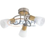   RÁBALUX 5539 Gavin mennyezeti lámpa 3x40W, IP20, szatinkróm/bükk 230V