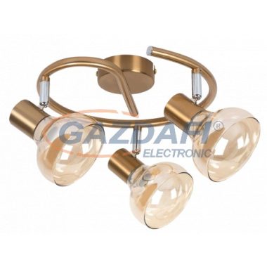 RÁBALUX 5549 Holly spot lámpa, 3x40W, antik arany/borostyán 230V A++ -> E