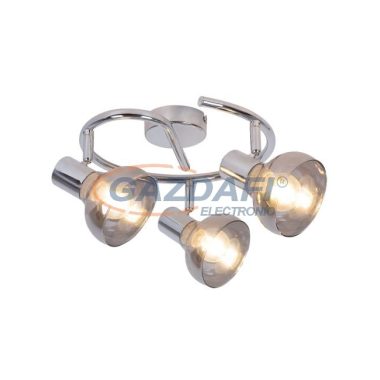 RÁBALUX 5558 Holly spot lámpa, 3x40W, króm/füstszínű üveg 230V A++ -> E