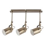   RÁBALUX 5983 Peter 3-as spot lámpa E27 3x60W antik bronz 230V A++ -> E