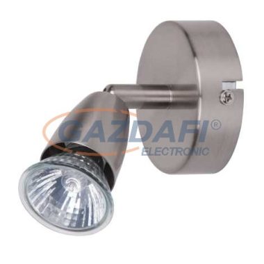 RÁBALUX 5991 Norman 1-es spot lámpa szatén króm fényforrás nélkül 230V 50W A++ -> E