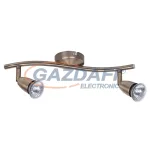   RÁBALUX 5996 Norman 2-es spot lámpa bronz fényforrás nélkül 230V 2x50W A++ -> E