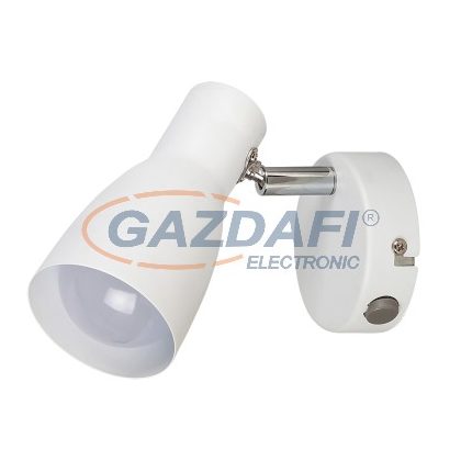   RÁBALUX 6025 Ebony 1-es spot lámpa E27 max20W fehér 230V A++ -> E