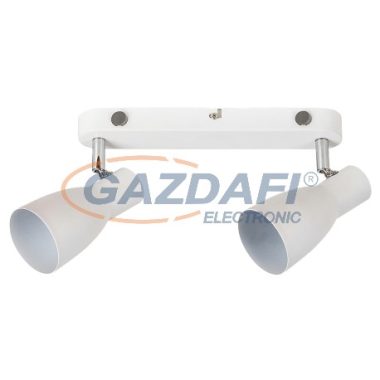 RÁBALUX 6027 Ebony 2-es spot lámpa E27 max 2x20W fehér 230V A++ -> E
