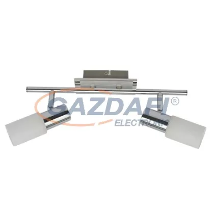   RÁBALUX 6097 Logan 2-es spot lámpa E14 2x40W króm 230V A++ -> E