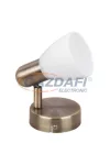 RÁBALUX 6306 Soma 1-es spot lámpa E14 1x40W bronz opál 230V A++ -> E